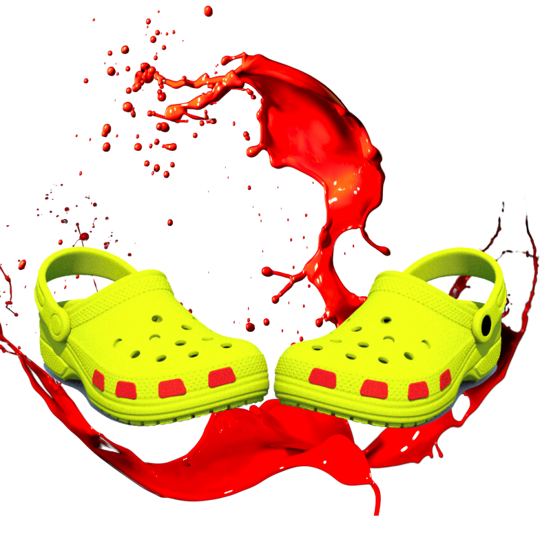 SHUTTERZ (RED) 14 Pack  Colored Shoe Charms Compatible with Classic Crocs, Crush Crocs, and All Terrain Crocs