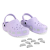 SHUTTERZ (GREY) 14 Pack  Colored Shoe Charms Compatible with Classic Crocs, Crush Crocs, and All Terrain Crocs