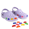 SHUTTERZ (RAINBOW) 14 Pack  Colored Shoe Charms Compatible with Classic Crocs, Crush Crocs, and All Terrain Crocs